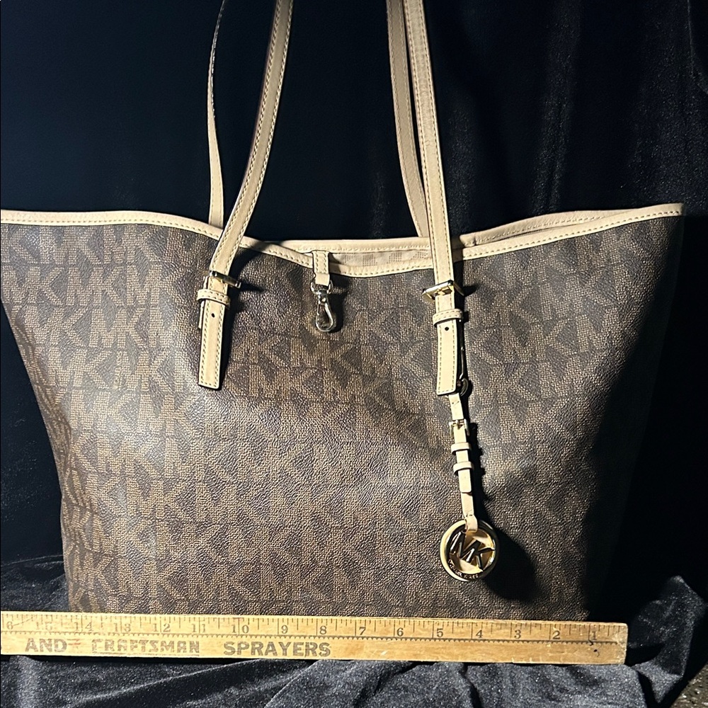 Michael Kors Dark Brown Monogram Tote